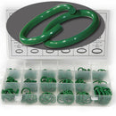 270 pcs/Set 18 Sizes Car Kit Air Conditioning A/C Repair HNBR O-Ring Seal Green