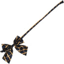 Women's Ruffled Grid Prints Bowtie Neckwear Ornament