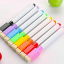 8 colour set magnetic white board marker pens, erase eraser, whit dry easy X2D1