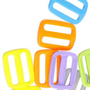 20pcs Multicolor 25mm Plastic Tri-glide/Triglide Slides for Belt Backpack