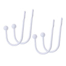 4Pcs Curtain Drapery Holdbacks U Shape Tie Back Hook Holdbacks Metal Backs
