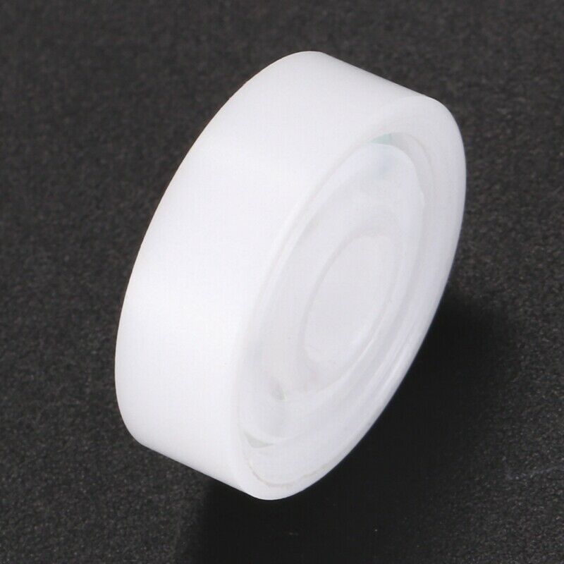 1 x 626 deep groove ball bearing plastic glass 6 * 19 * 6mm, white K7M2