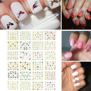 24 Sheet of Butterfly Nail Art Water Transfer Stickers Assorted Butterflies