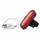 USB Rechargeable COB LED Bicycle Cycling Front/Rear Light Bike Tail Lamp 4 Modes