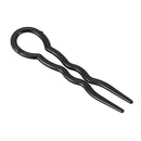 1 Set (3 pieces) Magic Plastic U Shaped Hair Needle Hair Braid, Black