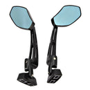 Black Motorcycle Rear View Mirror For Suzuki Gsxr 600 750 1000 Ostrich Sv65