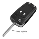 2 Button Car Key Shell Replacement for Chevy Buick Opel Blank Blade Key Fob Case