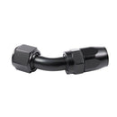 45 Degree Fast Flow Stealth Black Hose Fitting:AN10 14mm