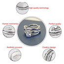 Elegant Feather Open Rings Wedding Jewelry For Women-It Can Be adjustable R2C2