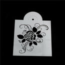 2x Rose Cake Stencils Cookie Mold Coffee Mold Pastry Tools Wedding Cake Decor â„–[
