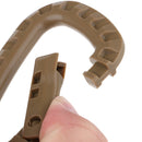 3 Pieces Carabiner Clip Keychain Outdoor Backpack Snap Hook Tan Qty Hard Plastic