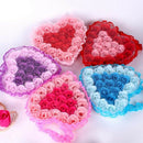 24Pcs Heart Scented Bath Body Petal Rose Flower Soap Wedding Decoration Gif