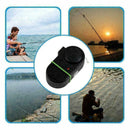 Black Electronic LED Light Fish Bite Sound Alarm Bell Fishing Tackle On Rod P5J8