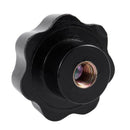 2 Pcs M10 Female Thread Nuts 50mm Plastic Star Head Clamping Knob Grip