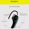 Wireless Business Headset Handsfree Stereo Headphones In Ear Earpiece