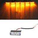Waterproof 18 LED Amber Car Flashing Grill Strobe Warning Emergence Flash Light