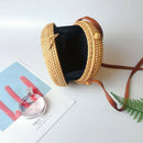 Fashion Explosion Straw Circle Bags Women Summer Handwoven Bali Round Retro P3F5