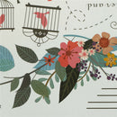 Flowers Birds Birdcage Stickers Decals Wall Art For HomeLiving Room`Bedroom A FT