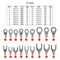 420 Piece Cold Pressed Non-Insulated Ring Terminal Fork Connector Crimp