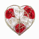 6Pcs Scented Rose Flower Petal Bath Body Soap Wedding Party Gift Home DIY D Z2Q5