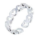Elegant Heart Ring Open Rings Wedding Jewelry For Women-It Can Be adjustabl