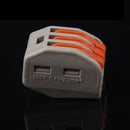10Pcs 3 Pin Universal Compact Wire Wiring Connector Conductor Terminal Block MO