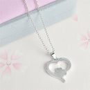 Hollow Pet Paw Print Necklace Cute Animal Dog Cat Pendant Necklace Jewelry LJ