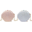 Women Girls Little Mermaid Seashell Purse Cross-Body Shoulder Bags Glitter