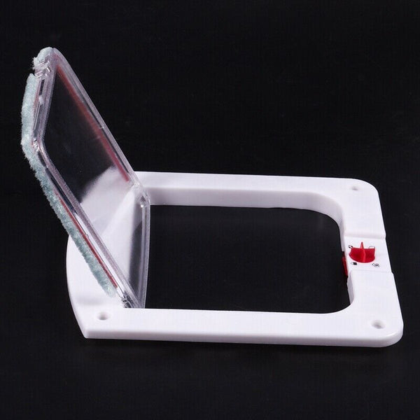 Plastic door White 4 Positions for Cat Dog W8A6
