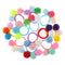 2Pcs Cute 3 Balls Elastics Hair Holders Bands Gum Fashion Kids Children Cand