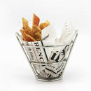 French Fries Holder/Basket Stand Serving Tray for Cone Fries Popcorn Fruit