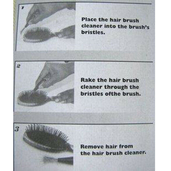 Comb Hair Brush Cleaner Cleaning Remover Embedded Tool Plastic Random Color