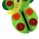 Hand Zipper Teaching Diy Weave cloth Early Education Toys Montessori Teaching LJ