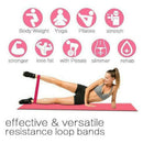 4Pcs Resistance Bands Loop Exercise Rubber Yoga Elastic Fitness Band I7V9