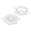 1Pcs Plastic Clear Lotus Soap Candle Mold DIY Handmade Soap Moulds, 90 x 77 x