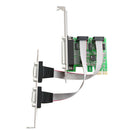 PCI Expansion Card Adapter Converter To Dual RS232 RS-232 Serial Ports COM