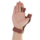Archery Hunting Target Artificial Cow Leather 2 Finger Protector Guard Bow Glove