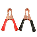 2Pcs Electrical Crocodile Alligator Car Caravan Van Battery Test Lead Clips
