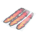 2 Packs Yellow Red Flame Fire Design Vehicle Car Decals Stickers Decor