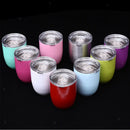 Novelty Stainless Thermal Insulated Mug Egg-shape Cup Coffee Light Green