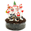 Merry Christmas Nine sets of Santa Claus Cake topper Party Supplies Decorati 3C