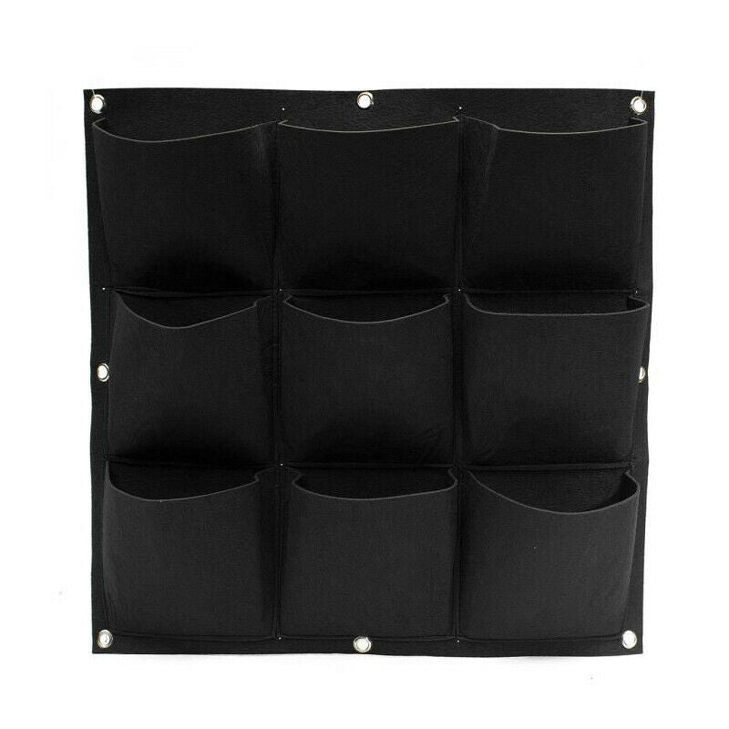 Planters Pockets Hanging Vertical Flower Planter Grow Bag Garden Herb Pot B