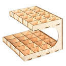DIY Wooden Paint Rack Ink Storage Organizer 2-layer 35-grid