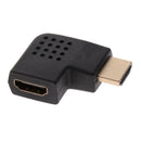 HDMI Left Angle Adapter Vertical Flat M/F Connector Low Profile Design