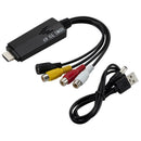 HDMI To RCA AV Video Audio Cable Converter Adapter 1080P For TV VHS VCR DV NEW