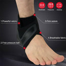Adjustable Ankle Brace Support Sleeve Breathable Nylon Material Super Elast I2F5