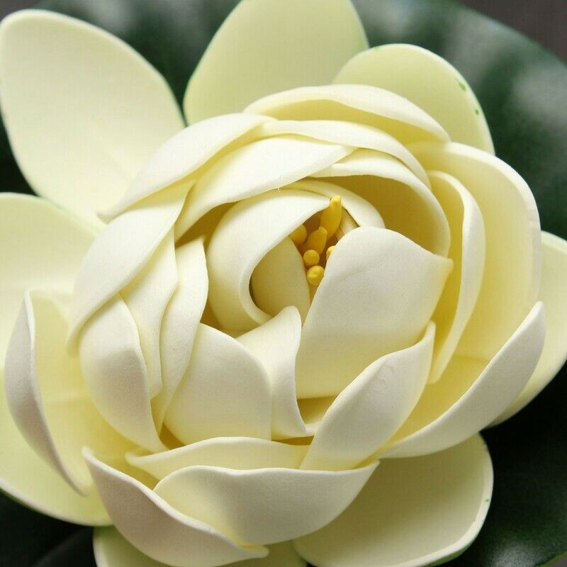 Foam Lotus Floating Water Plant Aquarium Fish Tank Garden Decor Ornament,Wh