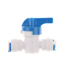 1/4''Inline New Ball Valve Quick Connect Shut Off forRO Water Reverse Osmosis FT