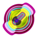 10* Rainbow Mixing Bowls Set Measuring Cups Spoon Nesting Whisking Kitchen Tools