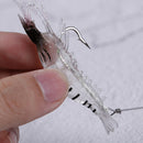 2pcs 9cm/6g Shrimp Soft Lure Fishing Artificial Bait With Glow Hook Swivels JR